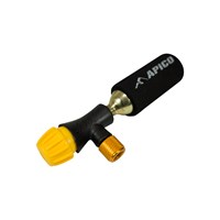 TYRE INFLATOR WITH 2X CO2 CANNISTERS YELLOW/BLK